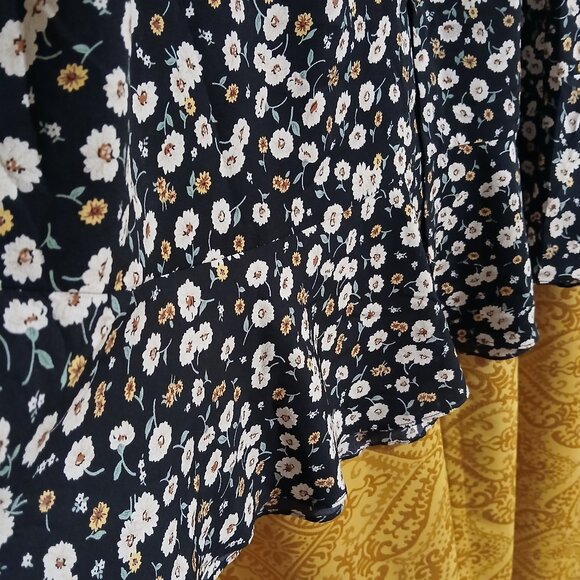 Black floral maxi skirt xl - Picture 2 of 10